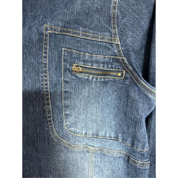 Shaver Lake 20W Button-Up and Zipper Pockets Denim Jeans Shirt Jacket - Picture 4 of 4